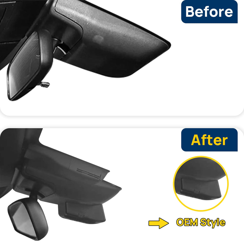 Vorher-Nachher Vergleich: Xplywi 2K/1080P Doppel Dashcam Autokamera Kompatibel mit Lexus NX AZ20 NX200 NX350 NX250 NX300h NX400h NX450h 2022-2025, diskrete OEM-Installation