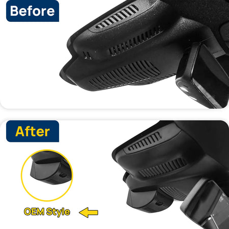 Vorher-Nachher Vergleich: Xplywi 4K Frontkamera Dashcam Kompatibel mit Mercedes-Benz AMG GT50 GT53 GT63 C190 2019-2021, diskrete OEM-Installation