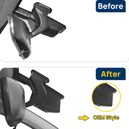 Vorher-Nachher Vergleich: Xplywi 1080P Frontkamera Dashcam Kompatibel mit Chery Omoda 2022-2024, diskrete OEM-Installation