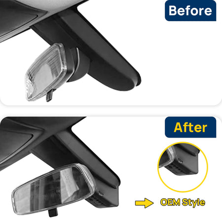 Vorher-Nachher Vergleich: Xplywi 2K Frontkamera Dashcam Kompatibel mit JETOUR Dashing 2022-2026, diskrete OEM-Installation