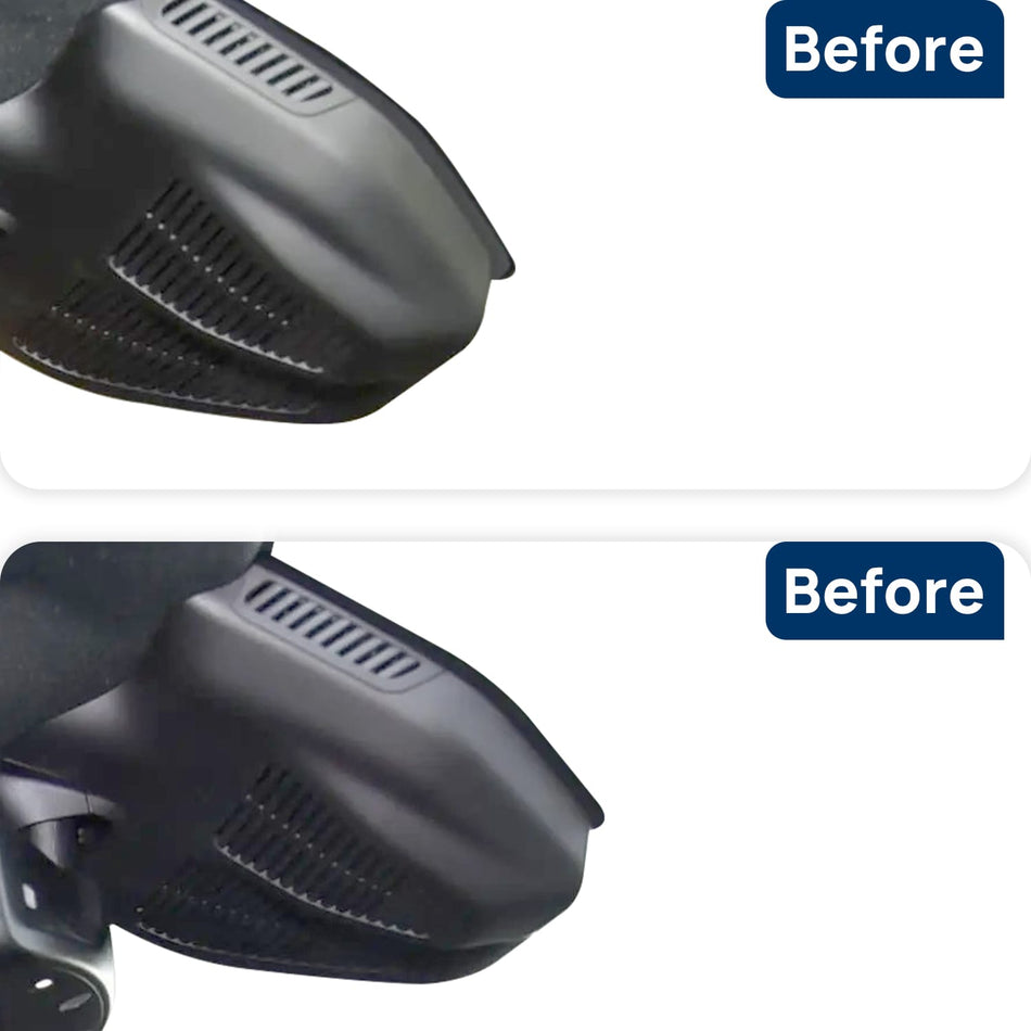Vorher-Nachher Vergleich: Xplywi 2K/1080P Doppel Dashcam Autokamera Kompatibel mit Mercedes-Benz EQC400 N293 2020-2022, diskrete OEM-Installation