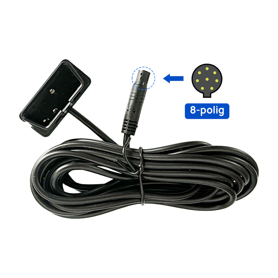 Xplywi OBD Netzkabel für Autokamera - 12V-24V auf 5V Stromversorgung mit Überspannungsschutz für Parküberwachung